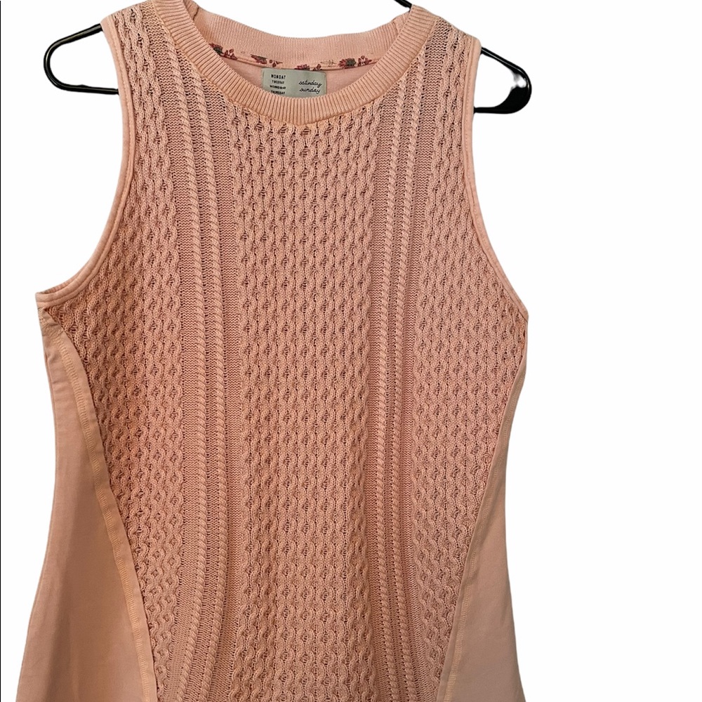 Anthropology Saturday Sunday Pink Sweater Top
